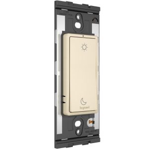 Legrand WNRL43LA Radiant Sleep/Wake Wireless Smart Switch with Netatmo - Matte Light Almond