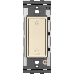 Legrand WNRL33LA Radiant Home/Away Wireless Smart Switch With Netatmo - Matte Light Almond