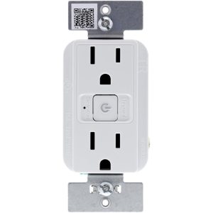 Legrand WWRR15WHCCV2 Radiant 15 Amp 120-Volt Wi-Fi Smart Outlet - White