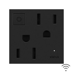 Legrand ARPS15RF2G4 Adorne 15-Amp 120-Volt Wi-Fi Ready Smart Electrical Outlet - Graphite