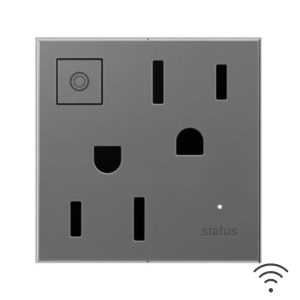 Legrand ARPS15RF2M4 Adorne 15-Amp 120-Volt Wi-Fi Ready Smart Electrical Outlet - Magnesium