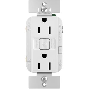 Legrand WNRR15WH Radiant 15 Amp Double Pole Smart Outlet With Netatmo - Matte White
