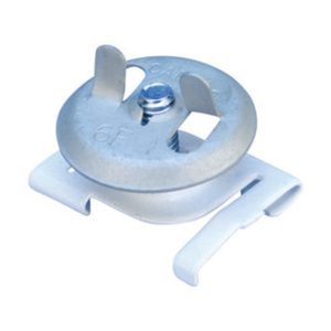 nVent Caddy 4G162WH White Twist Clip with Wing Nut Spring Steel 2in Screw