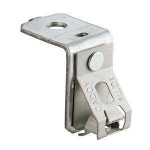 nVent Caddy 4QTIAFAB3 Rod Lock Spring Steel Rod Hanger with Pin Driven Angle Bracket 1/4in Rod
