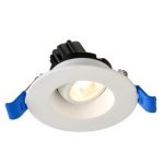 Lotus LRG2-35K-HO-WH 2" Round Regressed Gimbal HO 5.5W LED 3500K White 24° 500 lm Type IC Wet Air-Tight ES CRI 90+