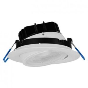 Lotus LL3G-30K-WH 3" Round Eyeball Gimbal 7.5W,LED 3000K White 38° 600 lm Type IC Air-Tight Wet ES CRI 90+