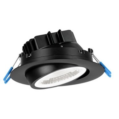 Lotus LL3G-41K-BK 3" Round Eyeball Gimbal 7.5W,LED 4100K White 38° 630 lm Type IC Air-Tight Wet ES CRI 90+