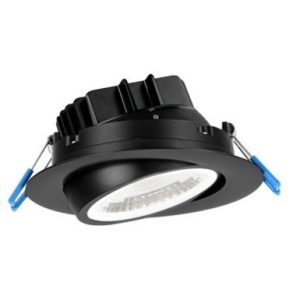 Lotus LL3G-30K-BK 3" Round Eyeball Gimbal 5CCT 7.5W LED 3000K Black 38° 600 lm Type IC Air-Tight Wet ES CRI 90+