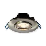 Lotus LL3G-27K-BN 3" Round Eyeball Gimbal 5CCT 7.5W LED 2700K Brushed Nickel38° 580 lm Type IC Air-Tight Wet ES CRI 90+