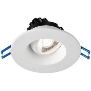 Lotus LRG3-40K-WH 3" Round Regressed Gimbal 7.5W, LED 4000K White 38° 630 lm Type IC Air-Tight Wet ES CRI 90+