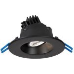 Lotus LRG3-30K-BK 3" Round Regressed Gimbal 7.5W, LED 3000K Black 38° 600 lm Type IC Air-Tight Wet ES CRI 90+