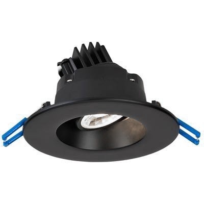 Lotus LRG3-30K-BK 3" Round Regressed Gimbal 7.5W, LED 3000K Black 38° 600 lm Type IC Air-Tight Wet ES CRI 90+