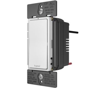 Legrand WNRL10WH Radiant 15 Amp 1800-Watt Single Pole/3-Way/Multi-Location Smart Light Switch With Netatmo - Matte White