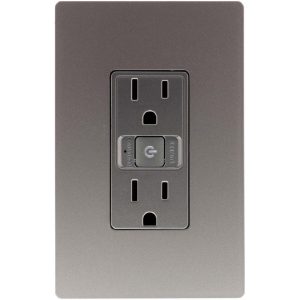 Legrand WWRR15NICCV2 Radiant 15 Amp 120-Volt Wi-Fi Smart Outlet - Nickel