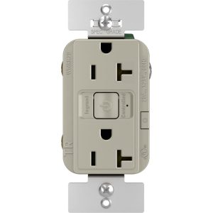 Legrand WNRR20NI Radiant 20 Amp Double Pole Smart Outlet With Netatmo - Matte Nickel
