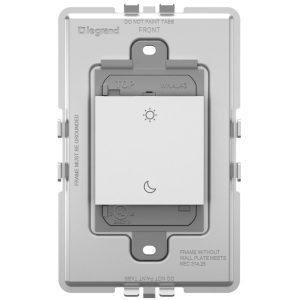 Legrand WNAL43W1 Adorn Sleep/Wake Wireless Smart Switch with Netatmo - Matte White