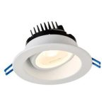 Lotus LRG4-5CCT-WH 4" Round Regressed Gimbal 5CCT 11.4W LED White 38° Type IC Air-Tight Wet CRI 90+