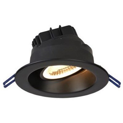 Lotus LRG4-40K-BK 4" Round Regressed Gimbal 11.4W LED 4000K Black 38° 1050 lm Type IC Air-Tight Wet ES CRI 90+