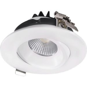 Lotus AD-LED-4-S12W-3K-WH-LREY 4" Round Venus Adjustable 12W LED White Trim 3000K 880 lm 38° Type IC Wet Air-Tight ES T24