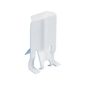 nVent Caddy 515AWHA White Lay-In and Troffer Support Clip, Straight/Upturned Lip