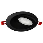 Lotus LED-4-S9W-5CCT-FG-BK 4" Round Floating Gimbal Recessed LED 9W 5CCT 2700K to 5000K Black 740-855 lm Type IC Air-Tight ES