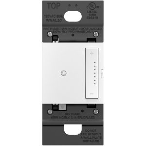 Legrand WNAL50W1 Adorne 700-Watt Single Pole Tru-Universal Smart Dimmer Switch With Netatmo - Matte White