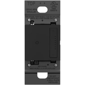 Legrand WNAL50G1 Adorne 700-Watt Single Pole Tru-Universal Smart Dimmer Switch With Netatmo - Matte Graphite