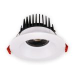 Lotus AD-LED-4-S15W-5CCT-T4RW 4" Recessed 15W LED Round White Trim 5CCT 27K-50K 40° Type IC Damp Air-Tight ES T24 CRI 90+