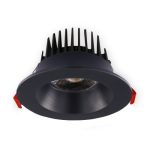 Lotus AD-LED-4-S15W-4K-T4RB 4" Recessed 15W LED Round Black Trim 4000K 1020 lm 40° Type IC Damp Air-Tight ES T24 CRI 90+