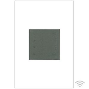 Legrand ADTHRIWHCM1 Adorne RF Smart Touch Wi-Fi Ready Scene Controller - Magnesium