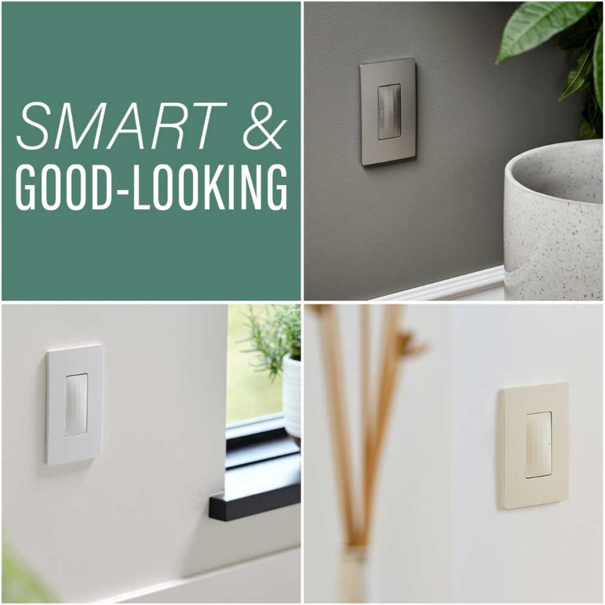 Legrand WNRH10KITWH Radiant Smart Switch/Gateway and Smart Switch With Netatmo Starter Kit - Matte White