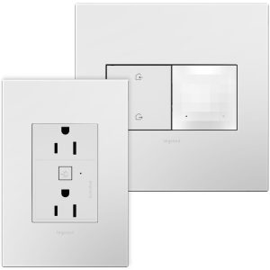 Legrand WNAH15KITW1 Adorne 15 Amp Smart Outlet Starter Kit With Gateway And Home-Matte White