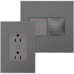 Legrand WNAH15KITM1 Adorne 15 Amp Smart Outlet Starter Kit With Gateway And Home/Matte Magnesium