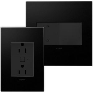 Legrand WNAH15KITG1 Adorne 15 Amp Smart Outlet Starter Kit With Gateway And Home - Matte Graphite