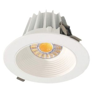 Lotus JXL-COB04-R15W-CCT-4RR-BF-WH 4" Round Recessed Eco LED 15W 3CCT 3-4-5K Baffle Reflector White 36°