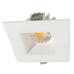 Lotus JXL-COB04-S15W-CCT-4SR-SM-WH 4" Square Recessed Eco LED 15W 3CCT 3-4-5K Smooth Reflector White 36°