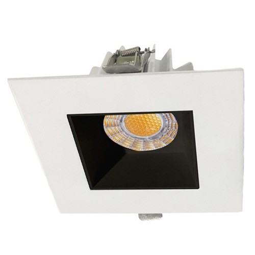Lotus JXL-COB04-S15W-CCT-4SR-SM-BK 4" Square Recessed Eco LED 15W 3CCT 3-4-5K Smooth Reflector Black 36°