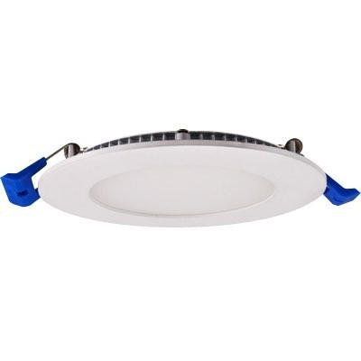 Lotus LED-S9W-3K-WH 4" Round Ultra Slim Budget LED 9W 3000K White 600 lm Type IC Air-Tight ES