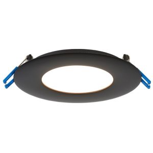 Lotus LB4R-30K-BK 4" Round Super Thin Economy 11W LED 3000K Black 110° 700 lm Type IC Air-Tight Wet ES CRI 80