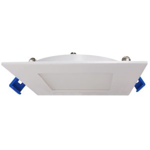 Lotus LED-S9W-5CCTWH-SQ 4" Square Ultra Slim Budget LED 9W 5CCT 2700K to 5000K White Type IC Air-Tight ES