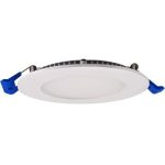 Lotus LED-6-S12W-3K-WH 6" Round Ultra Slim Budget LED 12W 3000K White 800 lm Type IC Air-Tight ES