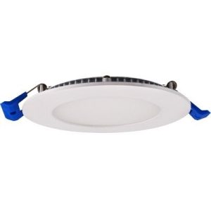 Lotus LED-6-S12W-3K-WH 6" Round Ultra Slim Budget LED 12W 3000K White 800 lm Type IC Air-Tight ES