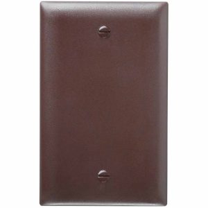 Legrand TP13 TradeMaster 1-Gang Blank Wall Plate - Brown