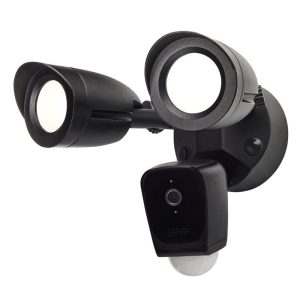 Satco 65-901 LED 20W Black Outdoor Fixture Smart Camera 3000K