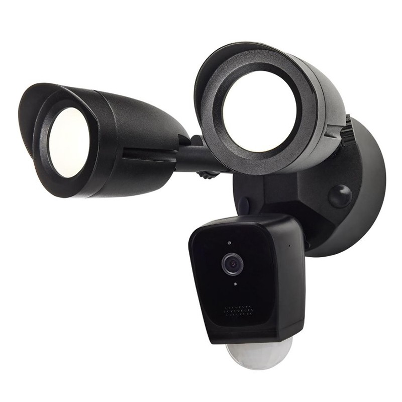 Satco 65-901 LED 20W Black Outdoor Fixture Smart Camera 3000K