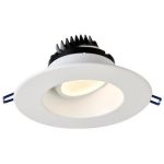 Lotus LRG6-27K-WH 6" Round Regressed Gimbal 15W LED 2700K White 38° 1100 lm Type IC Air-Tight Wet ES CRI 90+