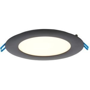 Lotus LL6R-30K-BK 6" Round Super Thin 17W LED 3000K Black 110° 980 lm Type IC Air-Tight Wet ES CRI 90+