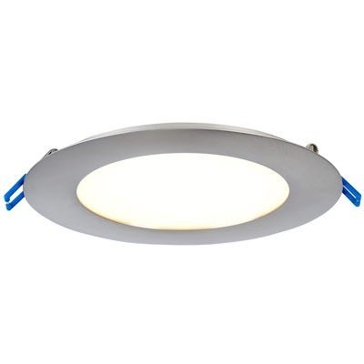 Lotus LL6R-30K-BN 6" Round Super Thin 17W LED 3000K Brushed Nickel 110° 980lm Type IC Air-Tight Wet ES CRI 90+
