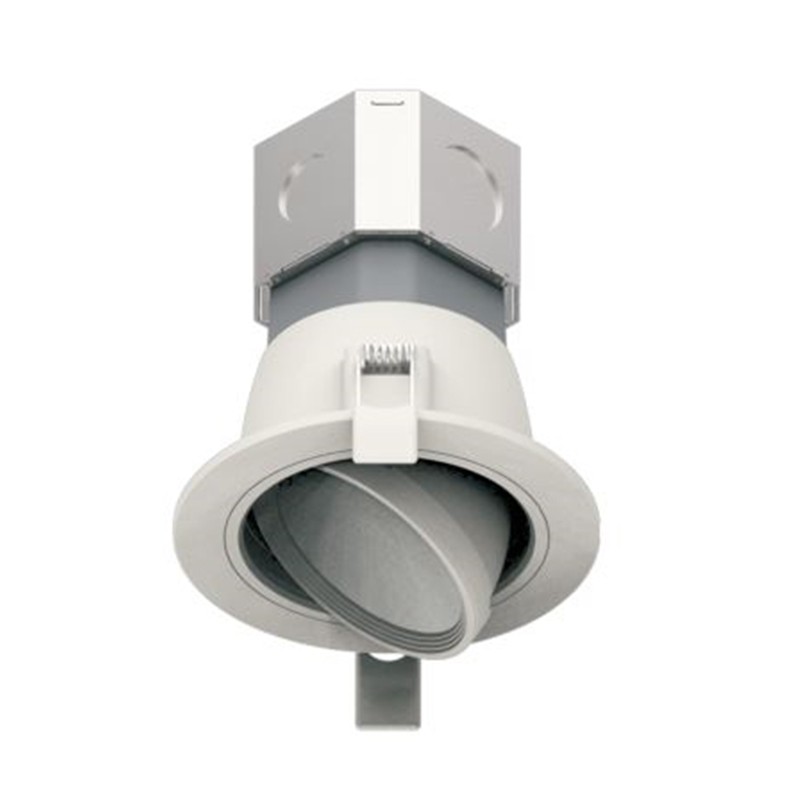 Profusion LED BRK-LED4ICN-GR-8W-35K-ECO 4in LED 8W Recessed Gimbal Light 3500K