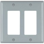 Legrand TP262GRY TradeMaster 2-Gang Decorator Wall Plate - Gray